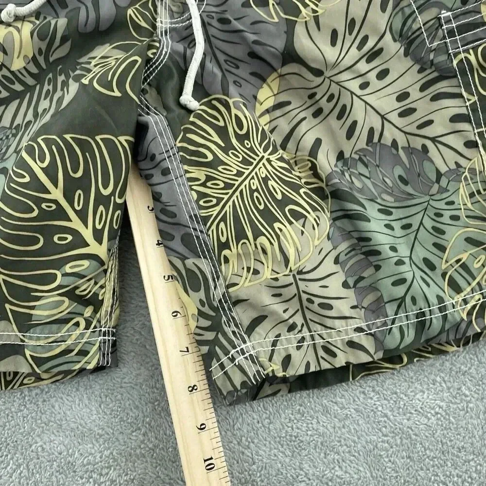 J. Crew Mens Original Swimwear Tropical Print Size 36 4708